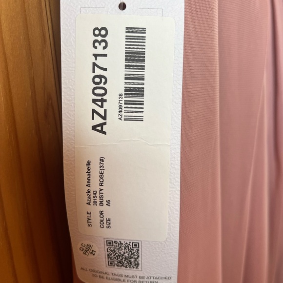 Azazie Bridesmaid Dress, dusty rose - Picture 3 of 3